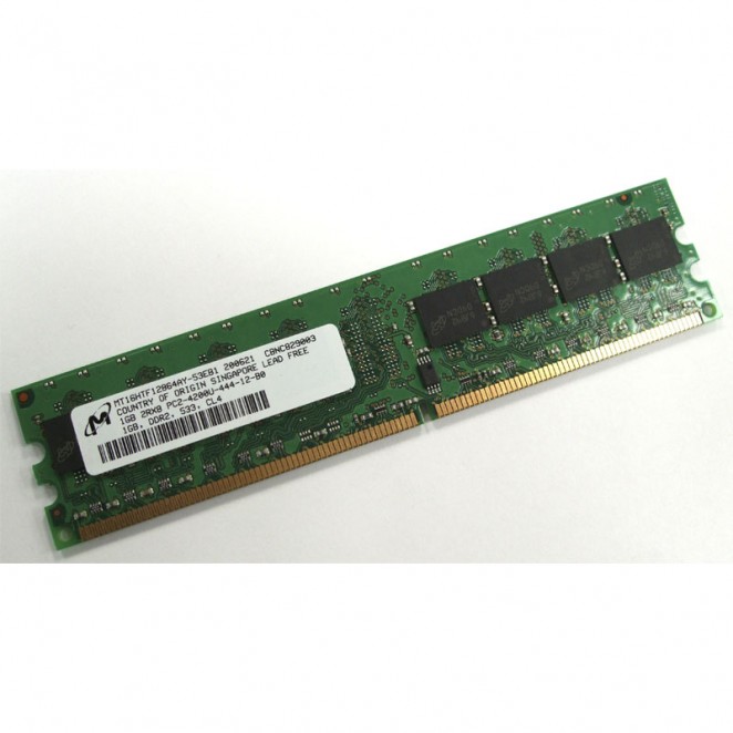 Memoria Micron DD2-533 1 Gb € Segunda Mano